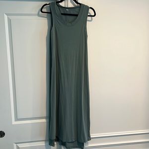 Lululemon cotton maxi dress teal